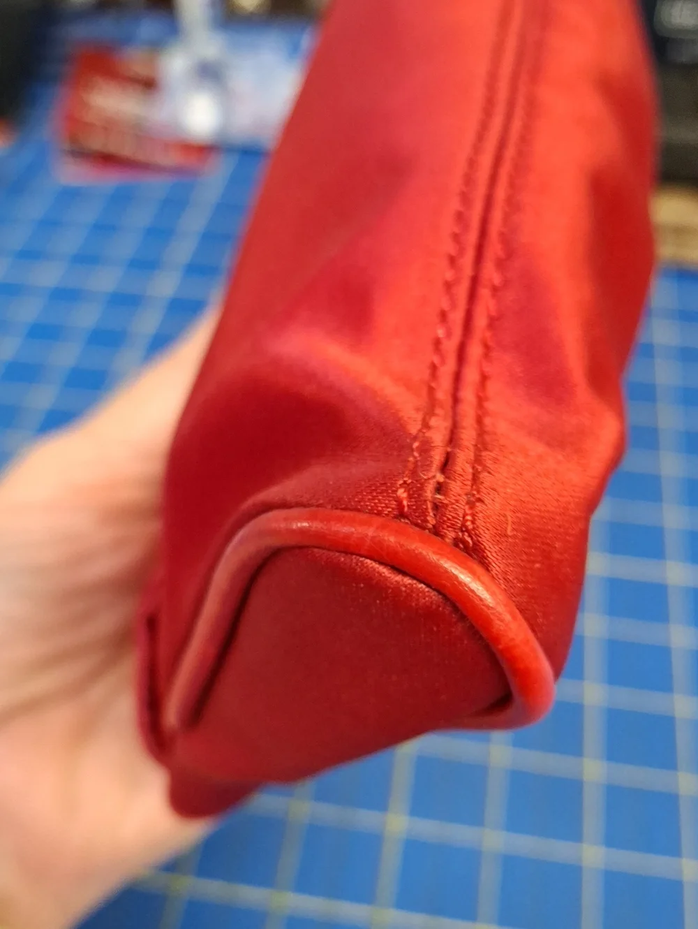 New York & Co. Red Satin Wristlet Clutch 12.5x5.5x1.25 Preloved